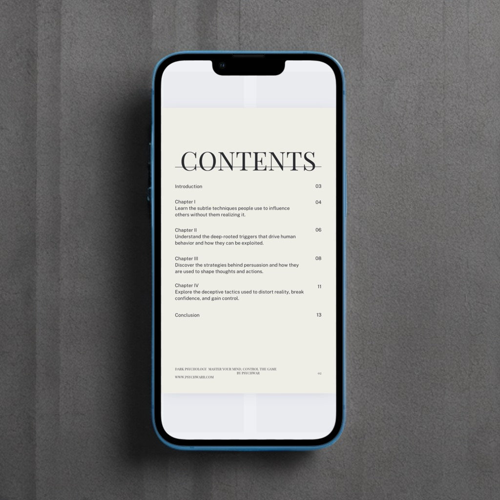 Dark Psychology: Master Your Mind, Control the Game E-book